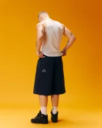 Garms Affiliated Signature Jogger Shorts Navy (5)
