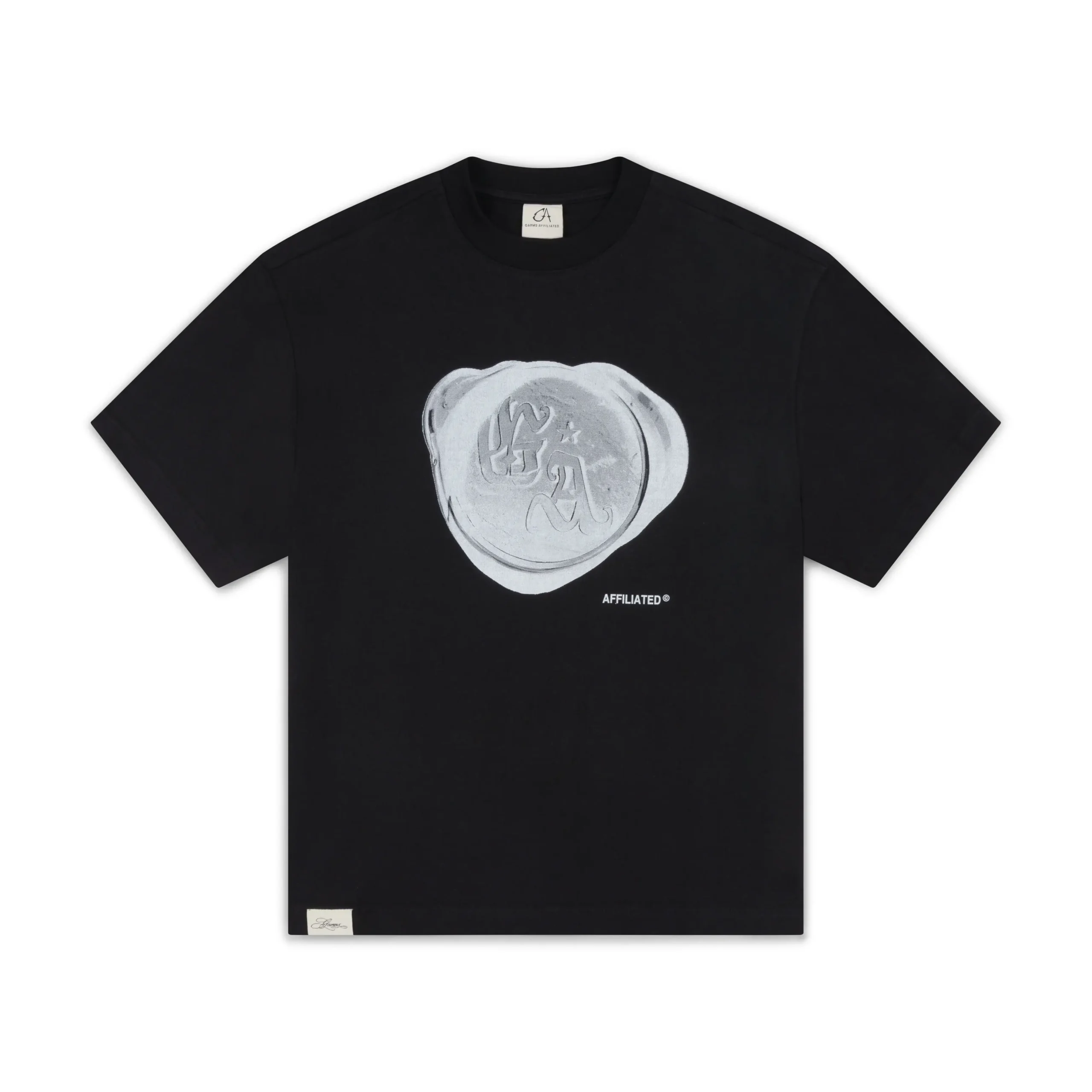 Garms Affiliated Stamp T Shirt Black (5) Garms Affiliated Stamp T Shirt Black (5)