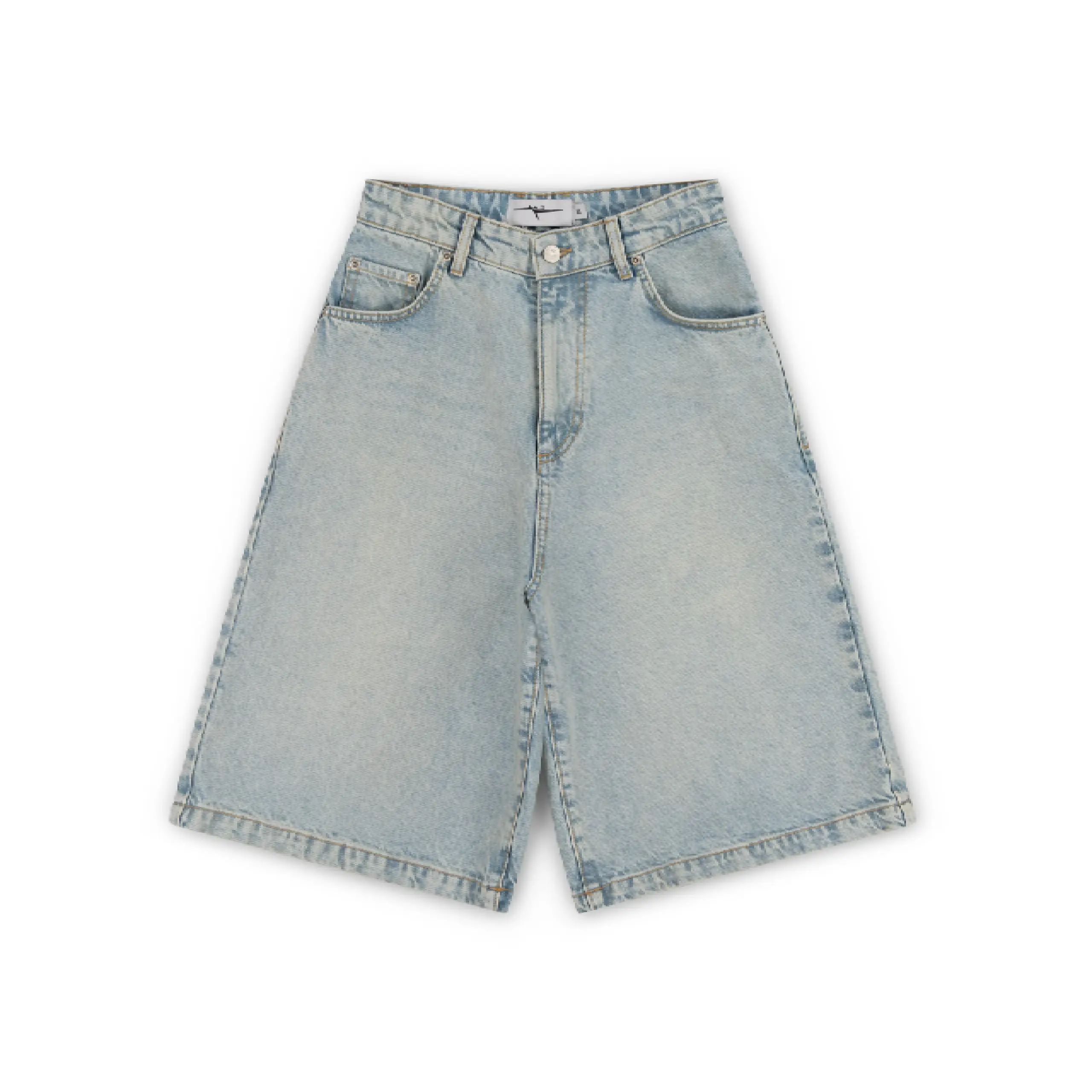 Garms Affiliated Baggy Denim Shorts Sun Bleached Blue (1) Garms Affiliated Baggy Denim Shorts Sun Bleached Blue (1)