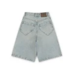Garms Affiliated Baggy Denim Shorts Sun Bleached Blue (10)