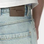 Garms Affiliated Baggy Denim Shorts Sun Bleached Blue (5)