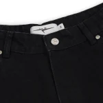 Garms Affiliated Baggy Denim Shorts True Black (2)